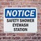 Signmission Safety Shower Eyewash Station, 14 in W x Rectangle, Plastic OS-2PACK-NS-P-1014-L-18222 - alternate 7